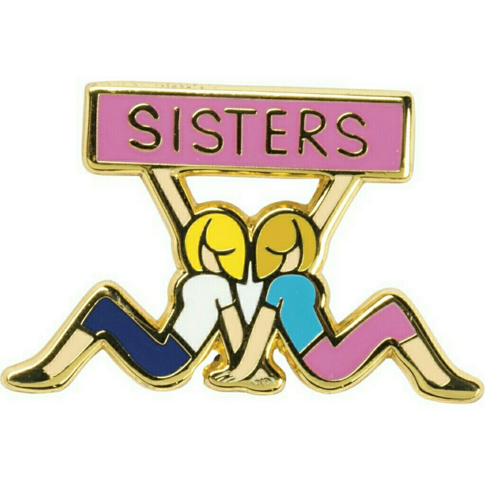 Sisters enamel pin